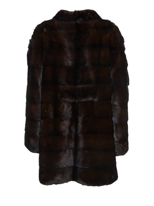 Nadine fur coat SIMONETTA RAVIZZA | NADI1502MOGANO